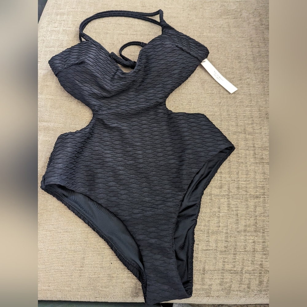 Elegant Black One-Piece Swimsuit